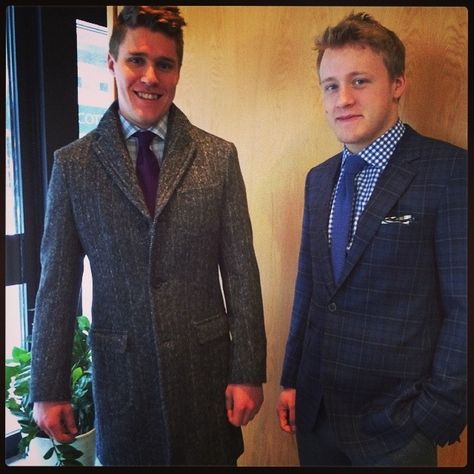 Morgan rielly and jake gardiner are so cute in tuxes :) Morgan Rielly, Toronto Maple, Toronto Maple Leafs, Maple Leafs, Hockey Players, Men's Blazer, Cute Pictures, So Cute, Hockey