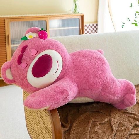 MINISO Cute Lying Strawberry Bear Doll Kawaii Cartoon Plush Toy Super Soft Sleeping Pillow Birthday Gift Valentine's Day Gift - AliExpress Strawberry Bear, Anime Toys, Cute Strawberry, Sleep Pillow, Kids Birthday Gifts, Cute Toys, Bear Doll, Soft Dolls, Birthday Gifts For Kids