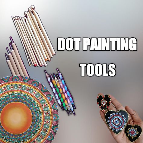 #dotpaintingtools #mandalatools #dottilism This video shows the tools which I currently use for Dot mandala painting.  These are available mostly in amazon and are very affordable ones! Do have a look on my video and subscribe to my channel if you like my content  #diy #giftidea Dot Painting For Beginners Tutorial, Dot Mandala Painting, Dot Painting Tools, Leisure Space, Dotting Tool, Art Mandala, Dot Mandala, Wood Painting, Dot Art Painting