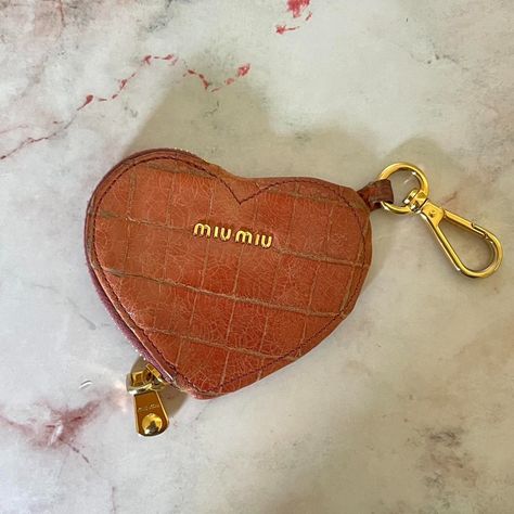 Miu Miu Heart Coin Purse/Bag Charm Keychain 💖 send... - Depop Heart Coin Purse, Heart Coin, Charm Keychain, Purse Bag, Miu Miu, Coin Purse, Coin, Purse