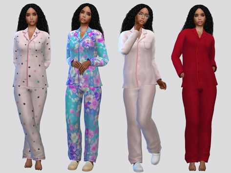 Sims 4 Cc Sleepwear, Granny Clothes, Sims Inspiration, Sims Baby, Sims Clothes, Cc Clothes, Warm Pajamas, Sims 4 Cc Skin, Tumblr Sims 4