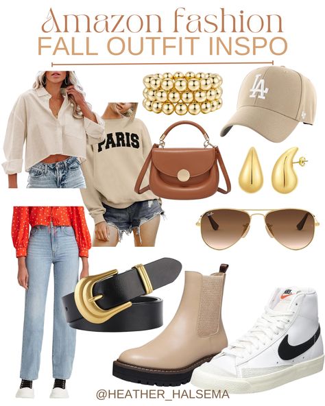 amazon fashion finds / amazon outfits / fall outfits / fall style / fall fashion / fall 2023 / #fallfashion #falloutfits #fallstyle #fall2023 #casualoutfits #casualstyle #falloutfitideas #falloutfitinspo Trendy Cheap T-shirt For Fall, Amazon Fall Basics, Trendy Brown Faux Leather Outerwear, Amazon Fall Fashion 2023, Amazon Fashion 2023, Amazon Fall Fashion 2022, Trendy Cheap Fall T-shirt, Casual Weekend Outfit, Amazon Clothes