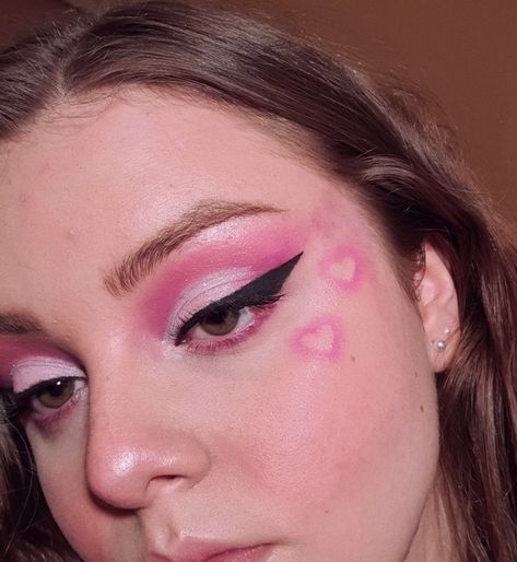 Makeup
Pink makeup
Valentine's day makeup
Cut crease
Heart makeup
Cute pink makeup Makeup Hearts On Cheeks, Hot Pink Makeup Aesthetic, Heart Blush Makeup Look, Blush Hearts Makeup, Valentine Heart Makeup, Pink Makeup Looks Hearts, Pink Makeup Valentines Day, Cute Heart Makeup Looks, Heart Pink Makeup