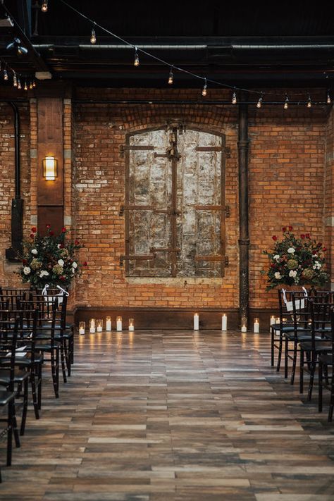 Brick Wedding Venue, Brick Wedding, Bridge Wedding, Brooklyn Wedding Venues, Batman Wedding, Event Venue Spaces, Vintage Glam Wedding, Industrial Chic Wedding, Loft Wedding