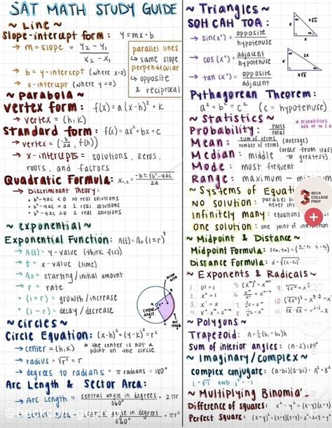 Tsi Math Cheat Sheet, Sat Formula Sheet, Grade 10 Math Formulas, Math Placement Test College, Act Math Tips, Sat Cheat Sheet, Algebra Notes 9th Grade, Sat Math Formulas, Sat Math Cheat Sheet