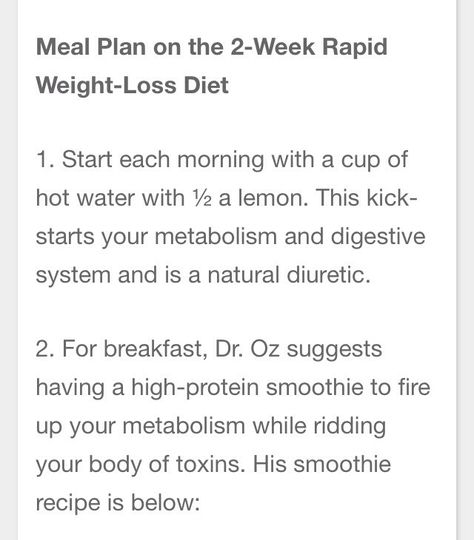 Dr Oz's 2 Week Rapid Weight-loss. "Lose 9 Lbs. In 14 Days"✨✨✨✨ - Musely Dr Oz Total 10 Plan, Dr Oz 2 Week Diet, Dr Oz Total 10 Plan Recipes, Total 10 Recipes Dr. Oz, Rice Hack Diet Dr Oz, Lose 10 Lbs 2 Weeks, Dr Oz Diet, Fasting Recipes, Chicken Honey