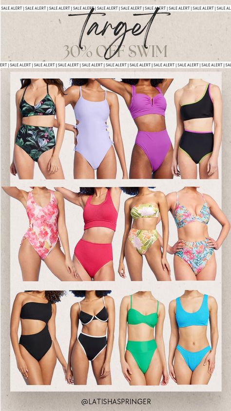 MDW sale - 30% off swimsuits at Target!   #targetswim  Target deals. Target MDW sales. Target swim. Target high waisted bikini. Flattering affordable swimsuit    #LTKSwim #LTKSeasonal #LTKSaleAlert Target Bathing Suits, Affordable Swimsuits, Target Swim, Target Deals, Two Piece Bathing Suit, Swimsuit Collection, Perfect Swimsuit, Best Swimsuits, Health And Beauty Tips