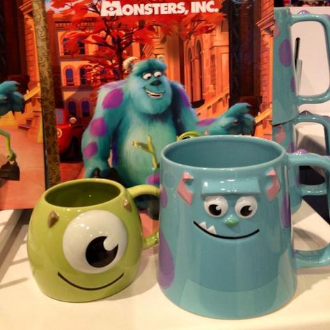 Mike And Sulley, Disney Coffee Mugs, Best Buddies, Disney Mugs, Infp T, Pretty Mugs, Tanah Liat, Pottery Crafts, Cute Kitchen