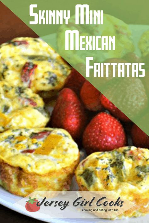 Healthy eggs breakfasts are a morning staple and these mini Mexican frittatas are a favorite. Loaded with eggs, cheese and veggies you can top these mini crustless quiche with salsa and sour cream. These mini frittatas are so easy to make fresh or make ahead and store in the fridge. It only takes a few minutes of prep and these mini frittatas bake in about 20 minutes. Click here to get the Skinny Mini Mexican Frittatas recipe. #eggsforbreakfast #frittata #healthybreakfast Individual Frittata Recipes, Mini Crustless Quiche Recipes, Crustless Mini Quiche, Frittatas Recipe, Quiche Healthy, Frittata Recipes Healthy, Healthy Frittata, Mini Frittatas, Mini Quiche Recipes