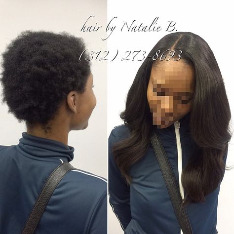 Short, Natural hair = NO PROBLEM FOR ME‼️  • • Traditional Sew-In Hair Weave with Leave-Out ****For Prices and appointments, please text (312) 273-8693. ▫️IG: @iamhairbynatalieb ▫️FB: Hair by Natalie B. Natural Sew In With Leave Out Straight, Sew In Weave With Leave Out Short Hair, Natural Sew In Weave With Leave Out, Traditional Sew In With Leave Out, Leave Out Sew In Weave, Sew In Braid Pattern, Weave With Leave Out, Random Hairstyles, Weave Ideas