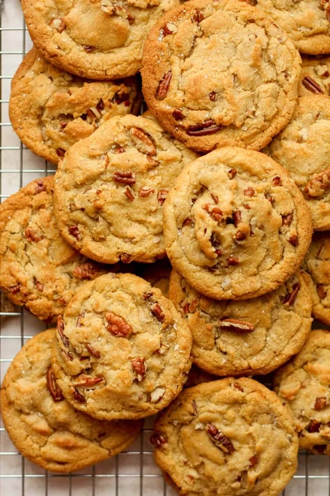 Buttery Butter Pecan Cookies, Buttery Pecan Cookies, Maple Butter Pecan Cookies, Browned Butter Pecan Cookies, Peanut Butter Walnut Cookies, Southern Butter Pecan Cookies, Banana Pecan Cookies, Butter Pecan Toffee Cookies, Southern Cookie Recipes