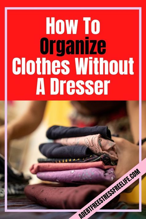 Clothing Storage Without A Dresser, Alternative Dresser Ideas Bedroom, How To Store Clothes Without A Dresser, Bedroom With No Dresser Ideas, Alternative Dresser Ideas, Dresser Alternative Storage, No Dresser Clothes Storage, Dresser Alternative, Creating A Capsule Wardrobe