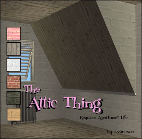 Beams, Attic Spaces and Bits ‘n Bobs. – bestbuilditems4sims2 Sims 4 Attic, Attic Ceiling, Wicked Ways, Floor Edging, Attic Spaces, Apartment Life, Second Story, Outside The Box, Thinking Outside The Box