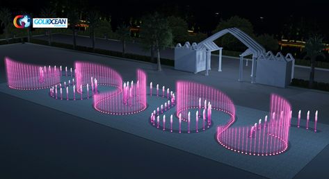 Dancing Fountain, Fountain Park, Korean House, Water Fountain Design, Sculpture Fountain, Wedding Hall Decorations, Urban Landscape Design, Fountain Design, Trophy Design