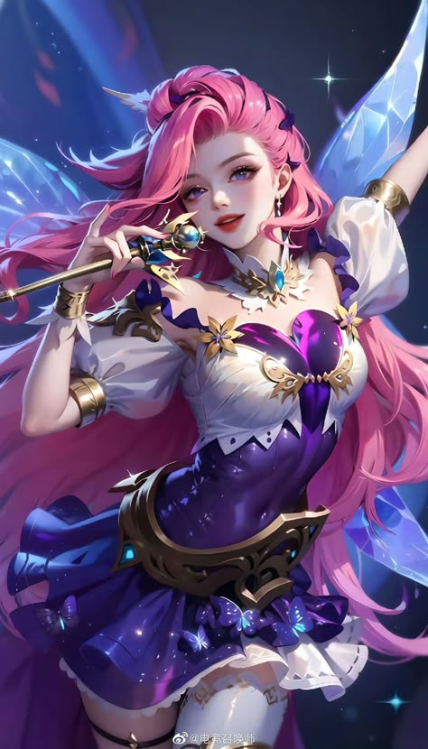 Seraphine! ☆ Seraphine League Of Legends Fanart, Seraphine Fanart, League Of Legends Seraphine, Seraphine Lol, Seraphine Cosplay, Seraphine League Of Legends, Popstar Ahri, League Of Legends Universe, League Of Legends Video