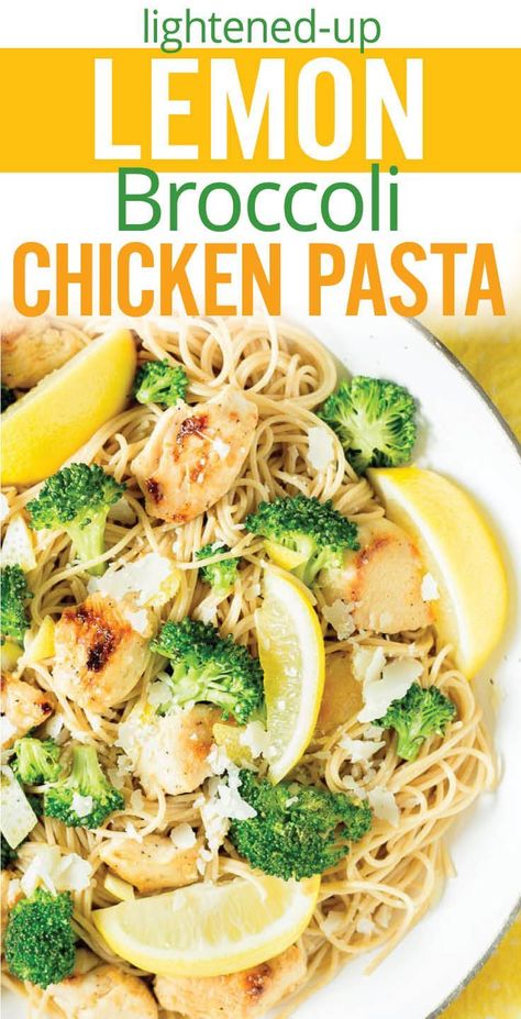 Broccoli Chicken Pasta, Healthy Lemon Chicken, Lemon Broccoli, Spring Flavors, Recipes Broccoli, Chicken Broccoli Pasta, Pasta Fresh, Lemon Chicken Pasta, Chicken Lemon