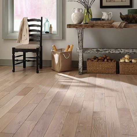 Mullican Castillian 5" x 3/4" Oak Solid Oak Glacier Distressed Cabin(20.00 sq ft/ctn) Farmhouse Hardwood Floor, Lantai Vinil, Farmhouse Flooring, Wood Floors Wide Plank, Refinishing Floors, Oak Hardwood Flooring, Best Flooring, Solid Hardwood Floors, Oak Hardwood