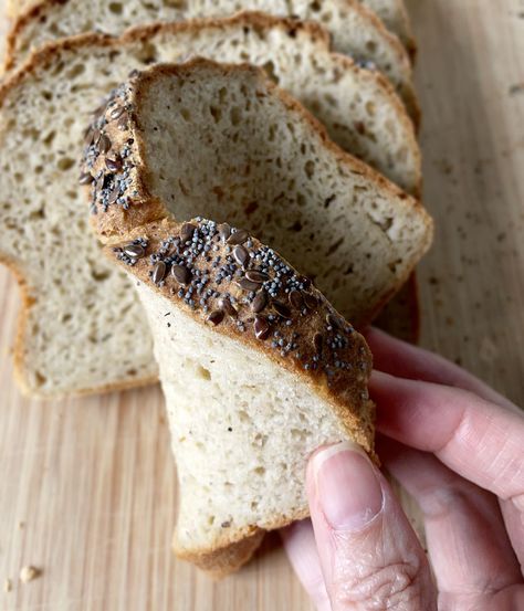 Buckwheat And Quinoa Bread, Sprouted Buckwheat Bread, Vegan Buckwheat Bread, Recipes Using Buckwheat Flour, Buckwheat Buns, Buckwheat Gingerbread, Easy Gf Bread, Buckwheat Recipe, Buckwheat Bread Recipe