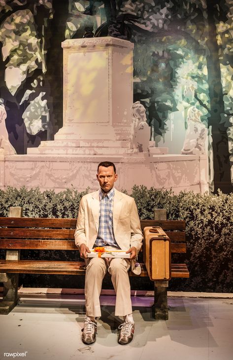 Likeness of Tom Hanks sits at the famous bench from the movie "Forrest Gump" at Madame Tussaud's Wax Museum in the Hollywood section of Los Angeles, California. Original image from Carol M. Highsmith’s America. Digitally enhanced by rawpixel. | free image by rawpixel.com / Carol M Highsmith John Coffey, Dallas Buyers Club, Forest Gump, Gaspard Ulliel, Edward Norton, Free Horses, Elijah Wood, Ian Mckellen, Anthony Perkins