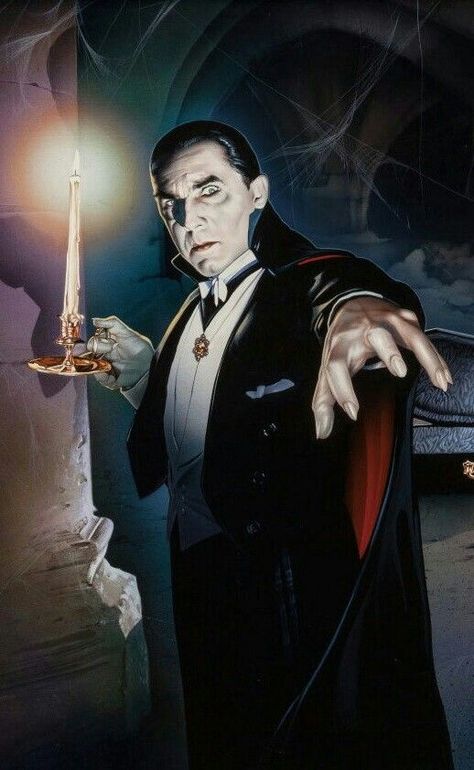 Count Dracula. Buff Bagwell, Universal Monsters Art, Dracula Art, Horror Classics, Classic Monster Movies, Monster Movie, Horror Fanatic, Scary Stuff, Vampire Movies