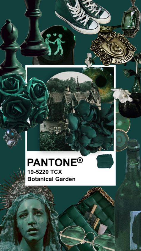 Pantone Aesthetic Wallpaper, Dark Green Pantone, Pantone Collage, Pantone Botanical Garden, Pantone Swatches, Acrylic Pouring, Forest Green, Dark Aesthetic, Colour Palette