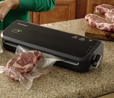 FoodSaver Vacuum Sealing System: Preserve meats, vegetables, and other foods from freezer burn or spoilage! Get it HERE: http://www.thegiftsformen.com/foodsaver-vacuum-sealing-system.php Food Saver Vacuum Sealer, Vacuum Food Sealer, Clean Vacuum, Stainless Steel Panels, Automatic Vacuum, Vacuum Sealers, Vacuum Packaging, Freezer Burn, Best Vacuum