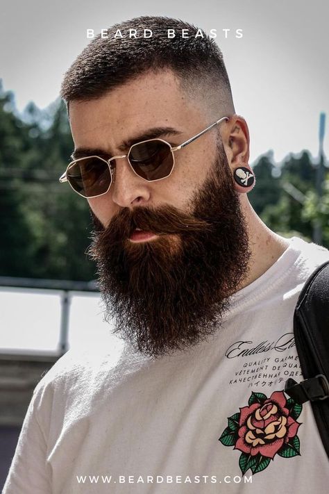 Beard Ideas For Men, Short Hair Long Beard, Men's Beard Styles, Styles For Guys, Popular Beard Styles, Very Short Hair Men, Beard Trend, Short Hair With Beard, Beard Cuts