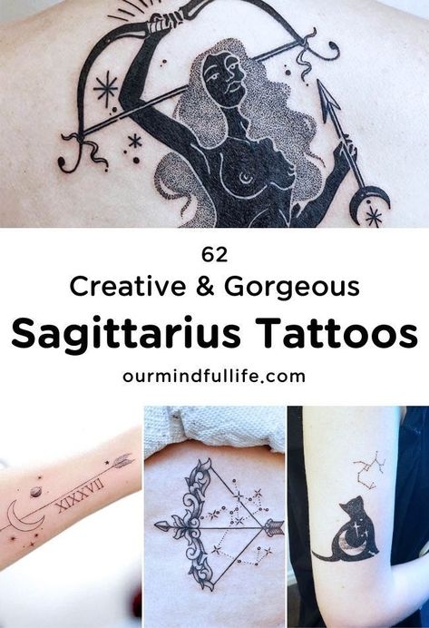 Sagittarius Mini Tattoo, Sagaterious Zodiac Tattoos, Pisces And Sagittarius Tattoo Combined, Feminine Sagittarius Tattoo, Sagitarrius Tattoo Women, Zodiac Sign Tattoos Sagittarius, Sagittarius Star Tattoo, Tattoos For Sagittarius, Tattoo Ideas Female Sagittarius