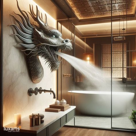 Dragon Steam Showers 🐉🚿🌋 #dragonsteamshowers #mythicalspa #luxurysanctuary Step into a realm of mythical luxury with Dragon Steam Showers. These unique spa fixtures combine the serenity of steam with the majestic presence of dragons, creating a transcendent bathing experience. Elevate your self-care routine with Dragon Steam Showers, where every shower becomes a journey into a mythical sanctuary. 🌬️🔥✨ Stone Cottage, Steam Showers, Self Care Routine, Daily Routine, Bathroom Design, Self Care, Steam, Bathrooms, Dream House