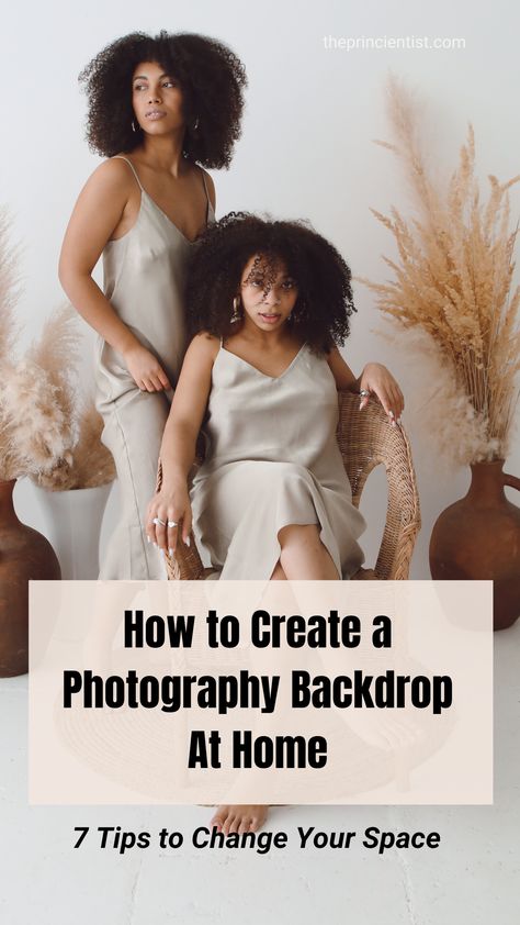 Not everyone has the opportunity or the ability to change locations to photograph. If you are photographing at home you can still achieve versatility in your photos by creating your photo set or using different photography backdrops.
This article provides 7 tips to help you change your space to improve versatility in your photography. Backdrop For Photos, Self Photography, Photo Sets, Self Portrait Photography, Photography For Beginners, Learning Photography, White Backdrop, Hanging Pictures, Photography Backdrop