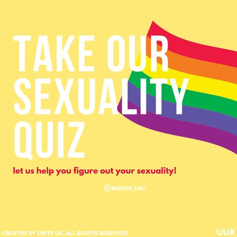 Go try out our sexuality quiz! It’s not 100% accurate, just some fun but we’ve recommended some other articles to help you out 🏳️‍🌈 #queer #gaypride #pride #gay #lesbian #bisexual #pansexual #lgbtqcommunity #sexuality #loveislove #lovewins #asexual #demisexual #lgbt #lgbtq Lgbtq Quiz, Demisexual Bisexual, Gender Quiz, Buzzfeed Quiz Funny, Am I Gay Quiz, Bisexual Quote, Bff Quizes, Lgbt Quotes, Best Friend Quiz