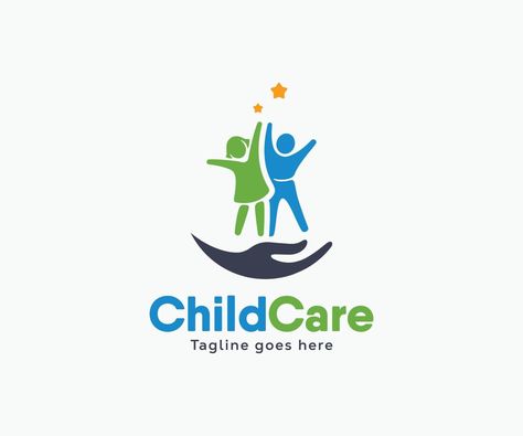 Child Care logo design vector, People Care logo template Daycare Logo Design, Ngo Logo, Child Care Logo, Daycare Logo, 99 Designs, Friendly Logo, Care Logo Design, Children's Clinic, Hospital Logo