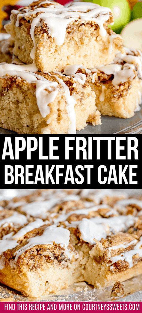 Cake Mix With Apples, Apple Breakfast Cake, Fluffy White Cake, Best Apple Cake, Healthy Apple Cake, Apple Cake Recipe Easy, Apple Coffee Cakes, Apple Fritter, Light Breakfast