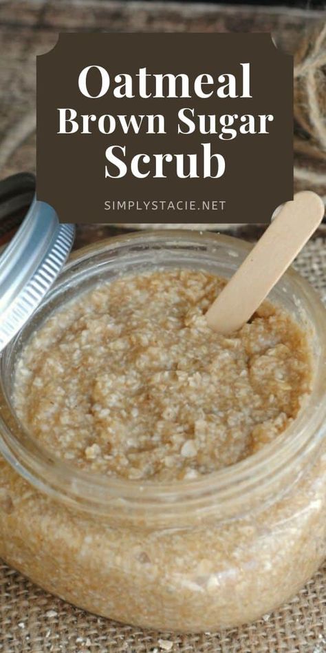 Body Scrub Homemade Recipes, Wax Recipe, Oatmeal Scrub, Diy Oatmeal, Diy Sugar Scrub Recipe, Diy Body Scrub Recipes, Brown Sugar Scrub, Scrub Diy, Body Scrub Recipe