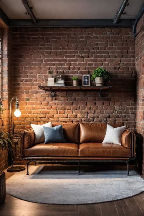 Industrial living room with multifunctional furniture Small Bedroom Style, Double Duty Furniture, Industrial Living Room, Guitar Aesthetic, Convertible Furniture, Industrial Living, Gibson Guitar, Industrial Livingroom, Small Laundry Rooms