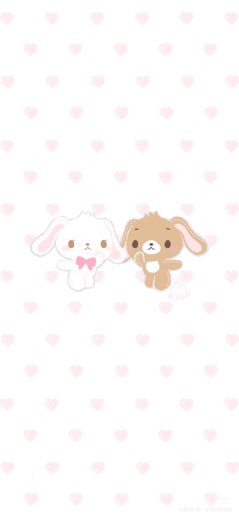 Sugar Bunnies Wallpaper, Sugarbunnies Wallpapers, Sugar Bunnies, Kawaii Wallpapers, Kawaii Phone, Bow Wallpaper, Widget Design, Bunny Wallpaper, Kawaii Phone Case