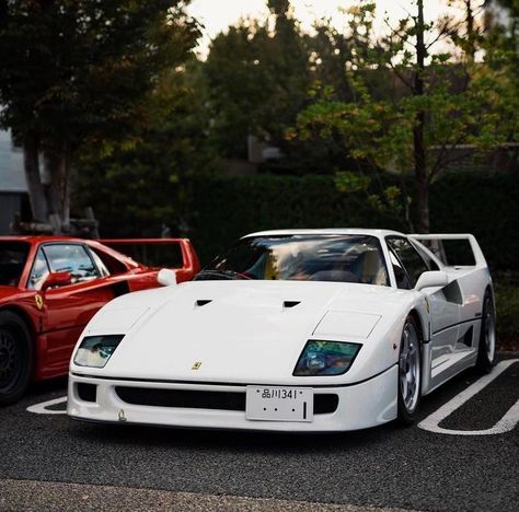 Ferrari F40, white supercar Ferrari F40 White, F40 White, White Ferrari Frank Ocean, Frank Ocean White, Old Sports Cars, White Ferrari, Ferrari Enzo, Ferrari Testarossa, Pagani Huayra