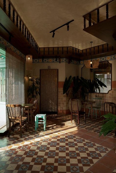 Gallery of Dang Trong Coffee / KSOUL Studio - 21 Vietnamese Interior Design, Vietnamese Interior, Peranakan Interior, Vietnamese Coffee Shop, Vietnam Cafe, Tea House Interior, Hong Kong Interior Design, Shanghai Apartment, Vietnamese Design