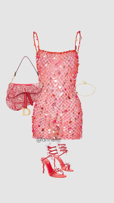 #fashion #fashioninspo #beach #goingoutlook #pink #red #dior #outfit #outfitinspo #annelle #fashiondesigner #designer #fyp #shufflefyp #aesthetic #pinterest Stage Outfits Polyvore, Dior Outfit, Party Gown Dress, Gala Outfit, Summer Trends Outfits, Outfit Plan, Outfits Polyvore, Unique Prom Dresses, Aesthetic Pinterest