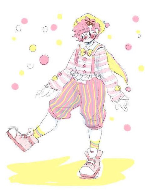 Cute Clown Oc, Circus Oc Art, Clown Fanart, Clowncore Wallpaper, Clown Oc, Clown Stuff, Clown Pics, Clown Core, Circus Design