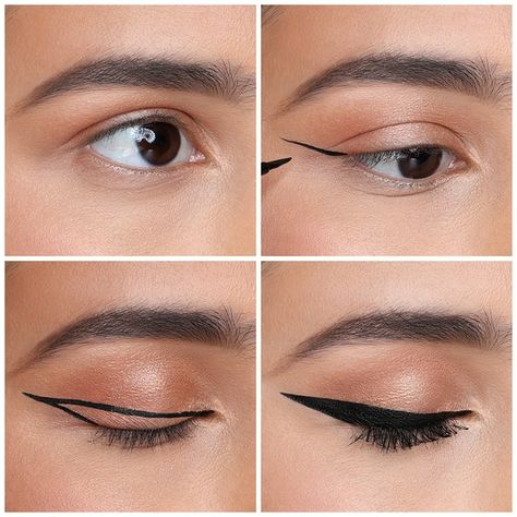 40th Photoshoot, How To Draw Eyeliner, Draw Eyeliner, Tutorial Eyeliner, Winged Eyeliner Tutorial, Eyeliner For Beginners, Makeup Tutorial Eyeliner, Best Eyeliner, Ethereal Makeup