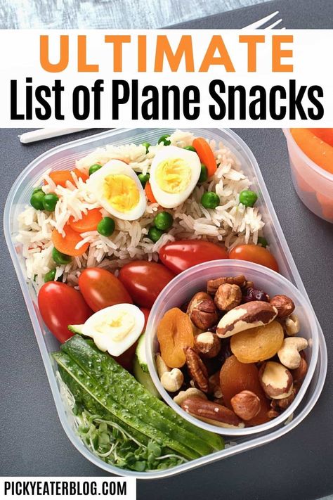 Healthy Plane Snacks, Plane Snacks, Healthy Travel Food, Airplane Snacks, Healthy Travel Snacks, Airplane Food, Plane Food, Vacation Meals, Travel Snacks