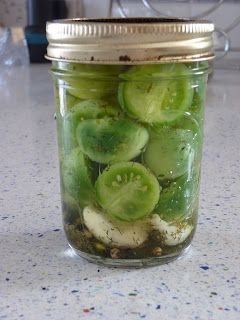 The Yellow Apron: Pickled Green Cherry Tomatoes Pickled Green Cherry Tomatoes Recipe, Pickled Green Cherry Tomatoes, Pickled Cherry Tomatoes Recipe, Green Cherry Tomatoes, Pickled Cherry Tomatoes, Pickles Homemade Easy, Too Many Tomatoes, Canning Banana Peppers, Cherry Tomatoes Recipe