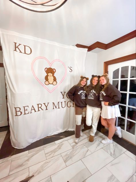 Teddy Bear Sorority Theme, Bear Bid Day, Sorority Recruitment Themes, Sorority Sisterhood, Sorority Themes, Drinking Games For Parties, Recruitment Themes, Bid Day Themes, Sorority Recruitment