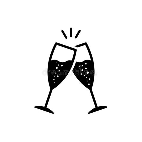 Champagne glasses vector icon. Glasses with wine illustration symbol. cheers sig #Sponsored , #paid, #Affiliate, #vector, #Champagne, #Glasses, #icon Cheers Glasses Drawing, Wine Glass Cheers Tattoo, Cheers Tattoo Ideas, Cheers Tattoo, Cheers Illustration, Website Icons Design, Cheers Glasses, Mobile Illustration, Cheers Sign