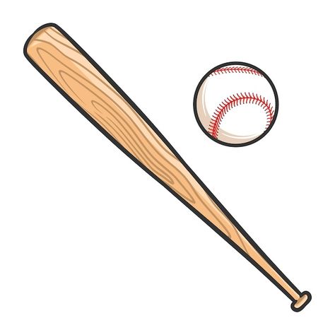 Base Ball Drawing, Softball Bat Drawing, How To Draw A Baseball Bat, Baseball Sketch, Baseball Bat Drawing, Softball Tattoos, Baseball Drawing, Drawing Baseball, Baseball Illustration