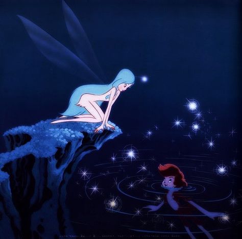 The Blue Fairy, Faerie Aesthetic, Fairy Dragon, Fairy Artwork, Fairy Aesthetic, Blue Fairy, Background Aesthetic, Old Disney, Aesthetic Blue