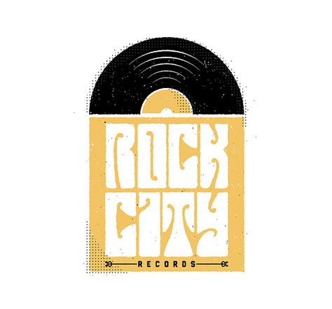 Rock Logo Design, Record Cover Design, Ma Logo, 70s Rock And Roll, Rock Band Logos, Music Logo Design, Old Logo, Grafic Design, Music Logo