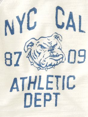 NYC CAL athletic dept. bulldog graphic print Athletic Dept Shirts, Vintage College Tshirt, Vintage Athletic Logo, Athletic Graphics, Bulldog Graphic, Senior Sweatshirts, Vintage Tshirt Design, Vintage Collegiate, Apparel Design Inspiration