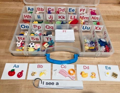 Alphabet Kit Mini Objects-montessori Alphabet Objects-speech | Etsy Montessori Alphabet Activities, Letter G Crafts For Preschoolers, Montessori Literacy, Sound Alphabet, Alphabet Objects, Montessori Alphabet, Alphabet Sort, Classroom Alphabet, Mini Objects